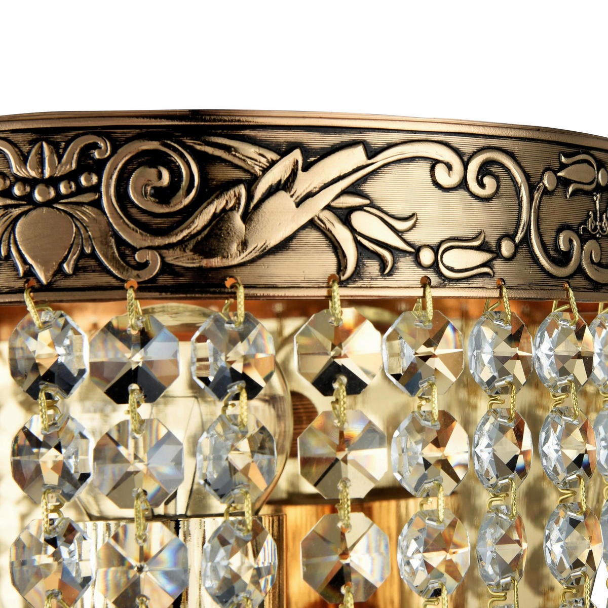 WANDLEUCHTE 17/18,4/11,9 cm   - Goldfarben, Basics, Glas/Metall (17/18,4/11,9cm) - MAYTONI