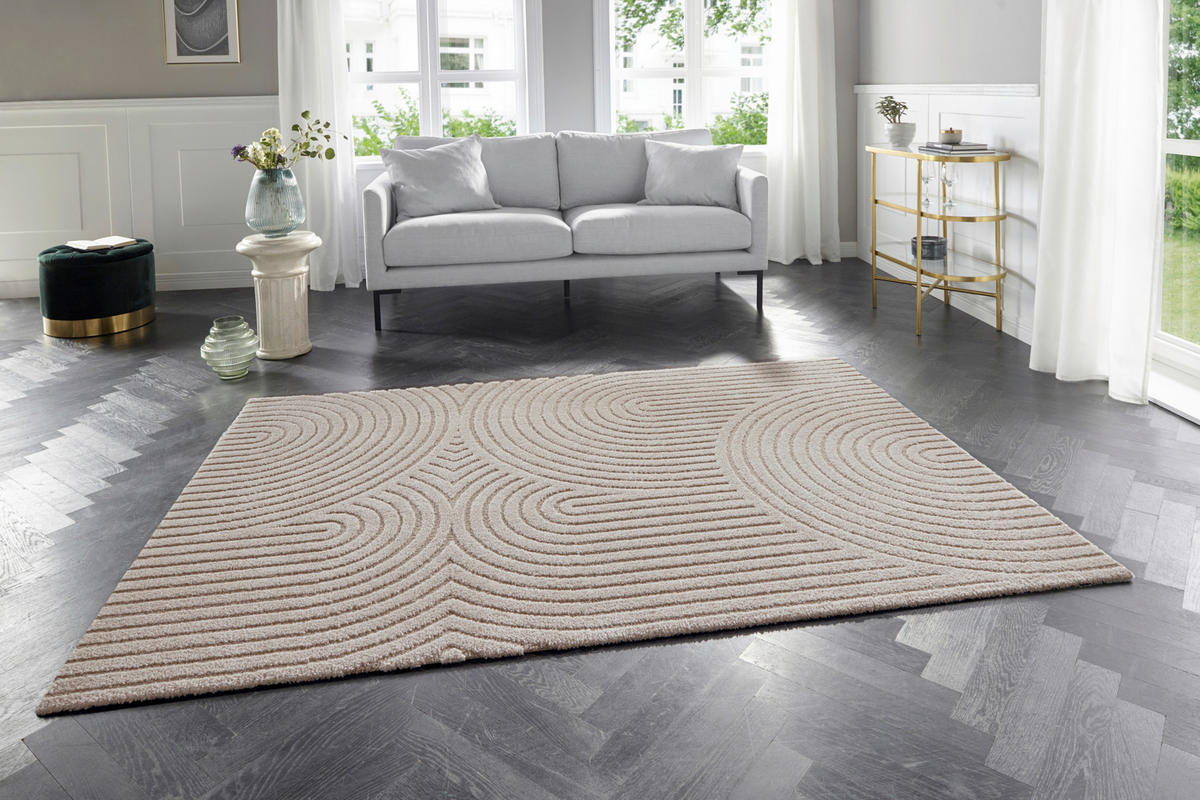 HOCHFLORTEPPICH 200/290/290 cm New York Creme, Beige  - Beige/Creme, Basics, Kunststoff/Textil (200/290/290cm) - Elle Decoration