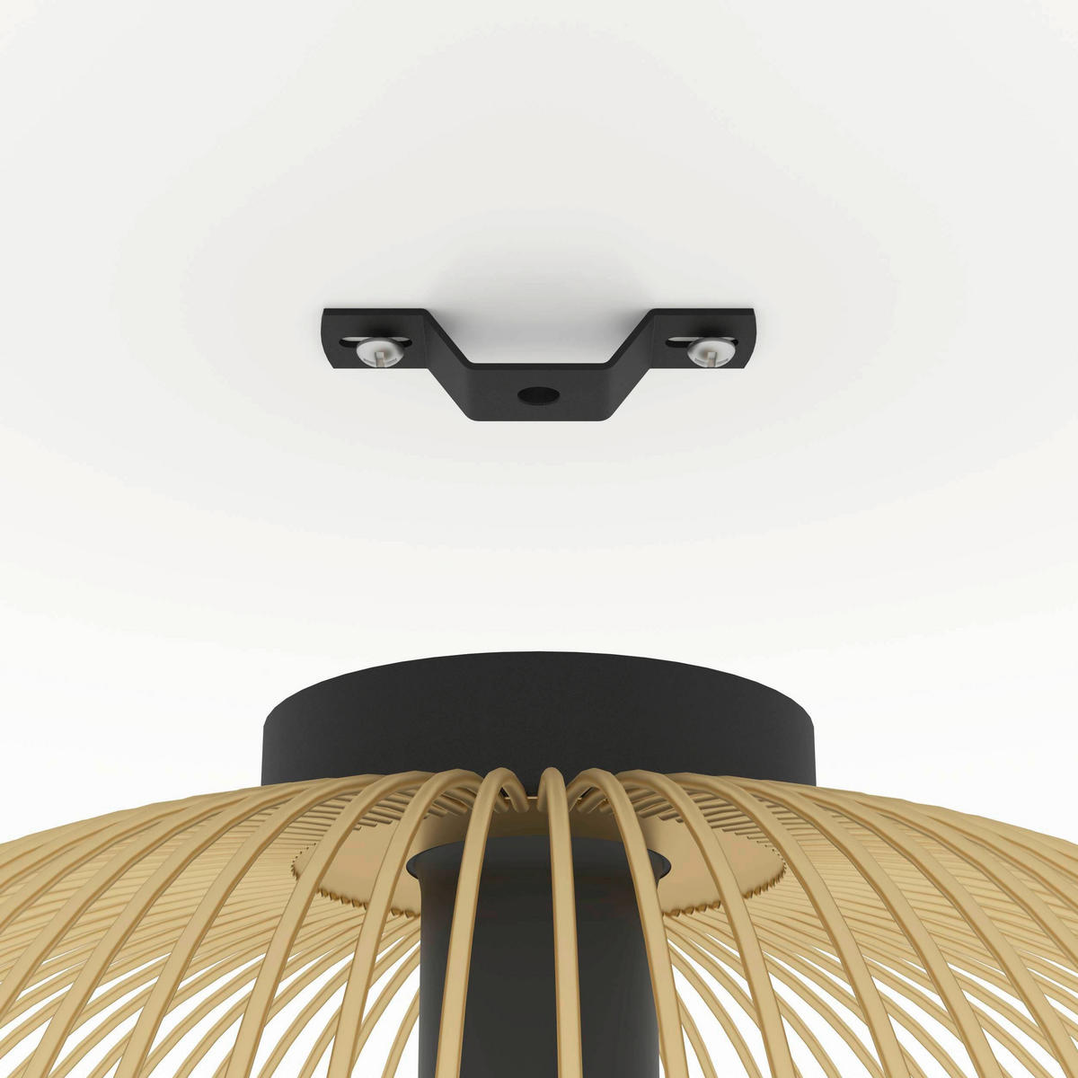 Plafonieră  38,5/25 cm    - auriu/negru, Design, metal (38,5/25cm)