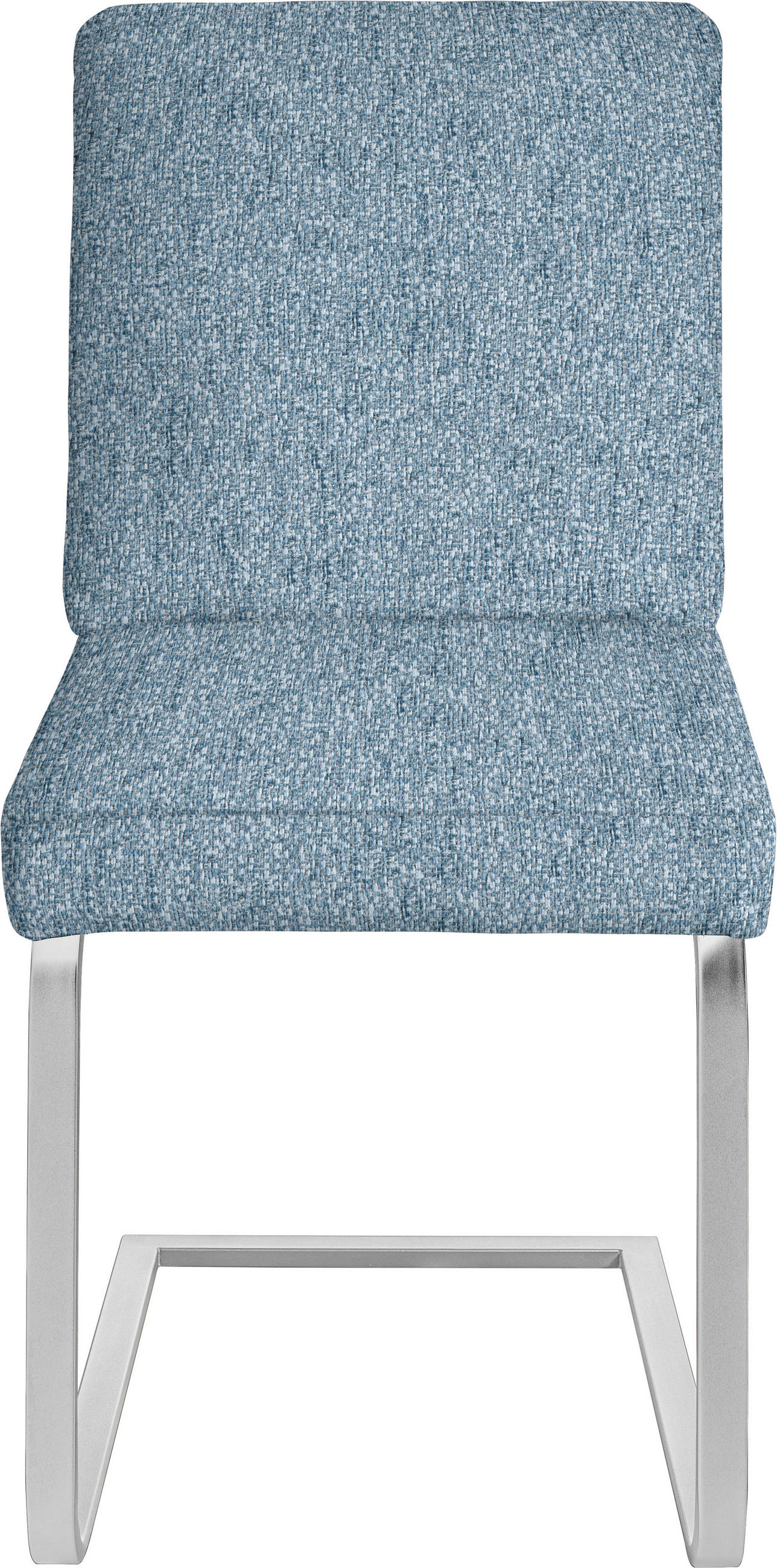 SCHWINGSTUHL  in Stahl Chenille  - Chromfarben/Hellblau, Design, Textil/Metall (46/92/60cm) - Dieter Knoll