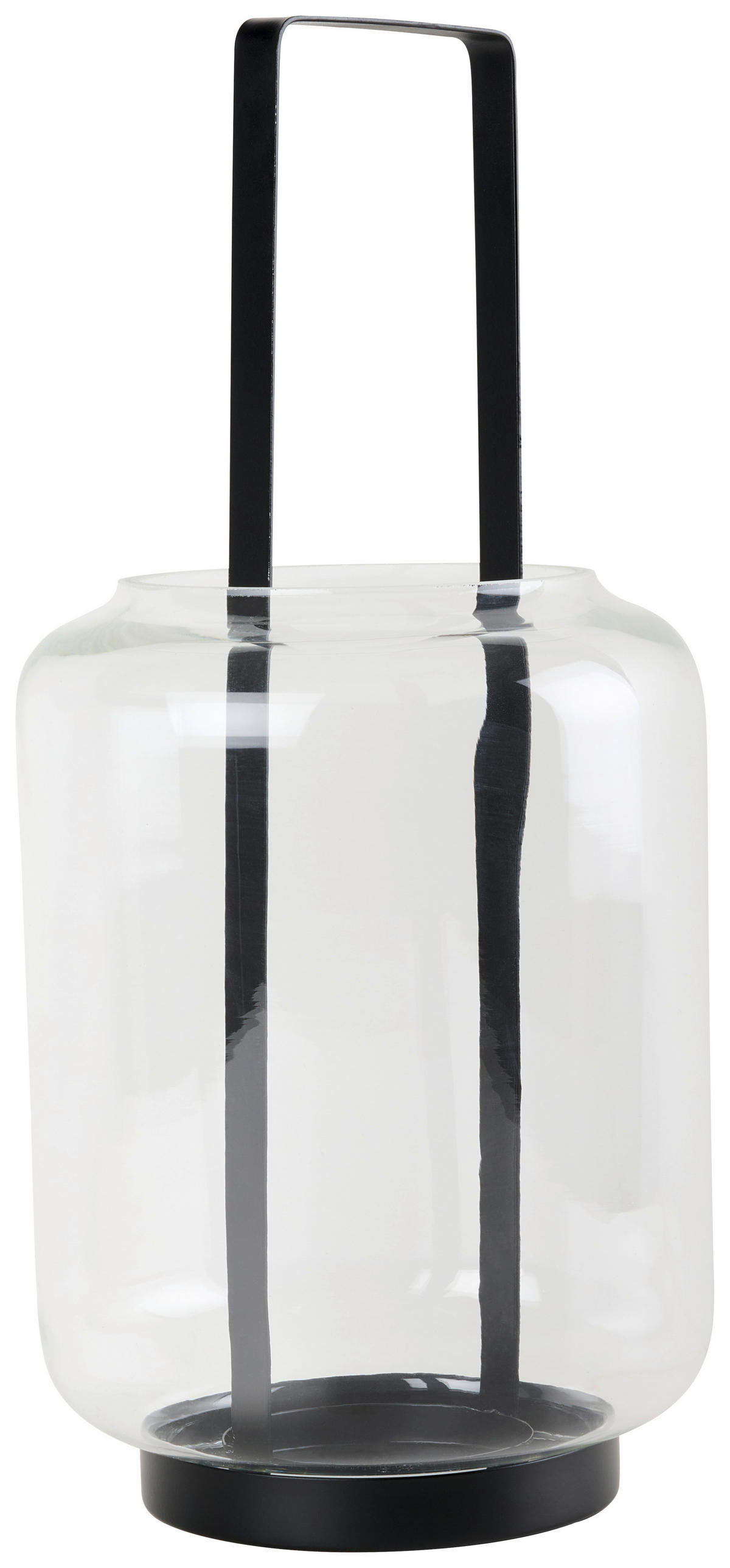 LUCERNA kov, sklo - černá, Trend, kov/sklo (17/36,5cm) - Ambia Home