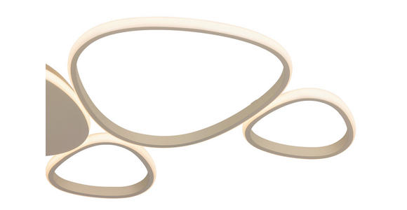 LED-DECKENLEUCHTE   - Sandfarben, Design, Kunststoff/Metall (90,5l) - Novel