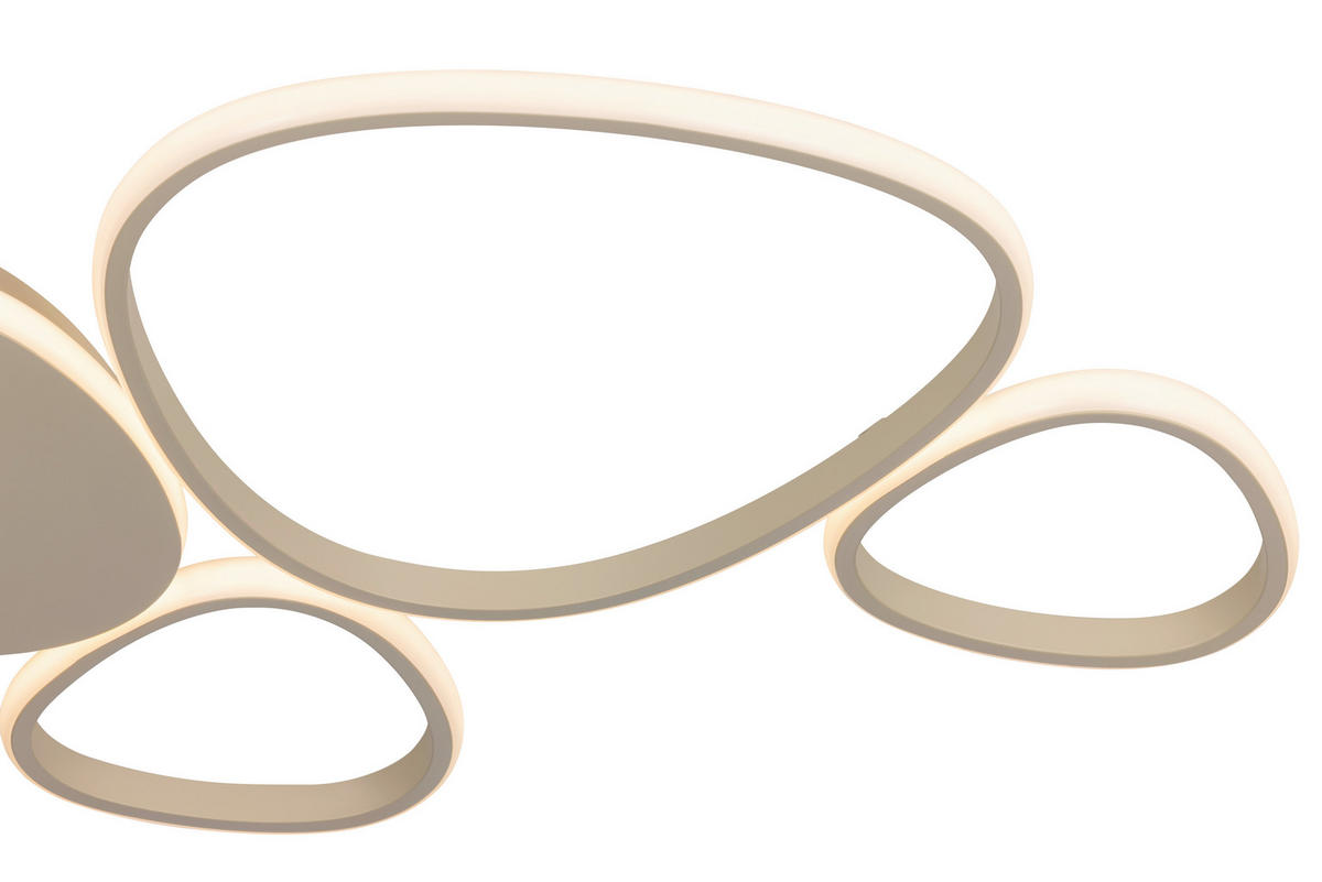 LED-DECKENLEUCHTE   - Sandfarben, Design, Kunststoff/Metall (90,5l) - Novel