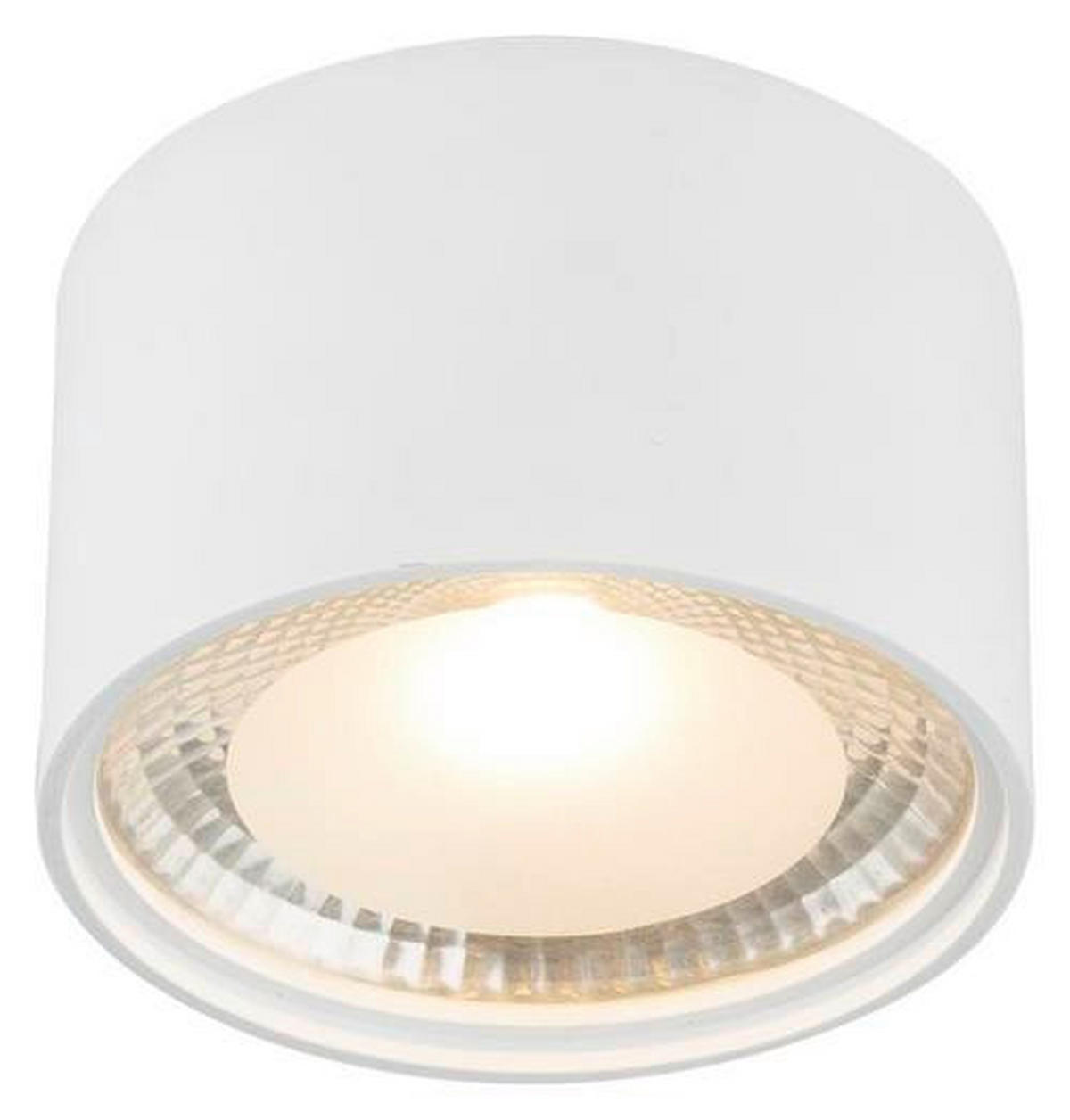 LED-DECKENLEUCHTE Serena 11,3/8 cm   - Weiß, Design, Metall (11,3/8cm) - Globo