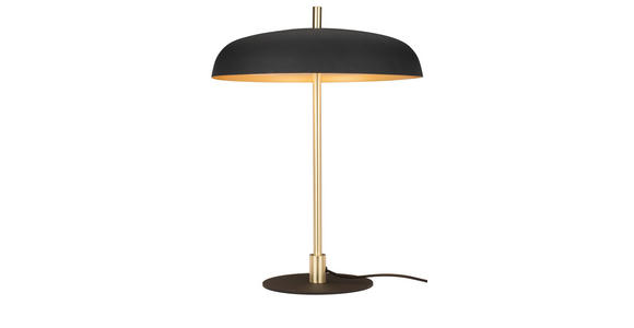 TISCHLEUCHTE 38/50 cm - Goldfarben/Schwarz, KONVENTIONELL, Metall (38/50cm) - Novel