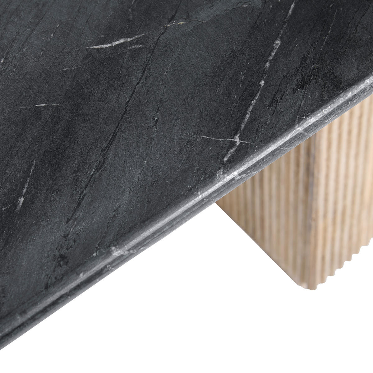 COUCHTISCH Mangoholz vollmassiv 110/70/45 cm rechteckig Naturfarben, Schwarz  - Schwarz/Naturfarben, Design, Holz/Stein (110/70/45cm) - Livetastic