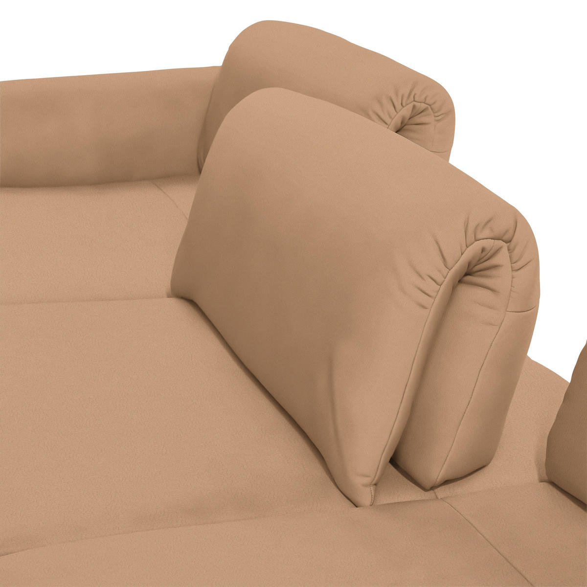 ECKSOFA in Echtleder Naturfarben, Orange  173/308 cm  - Anthrazit/Naturfarben, Design, Leder/Metall (173/308cm) - Joop!