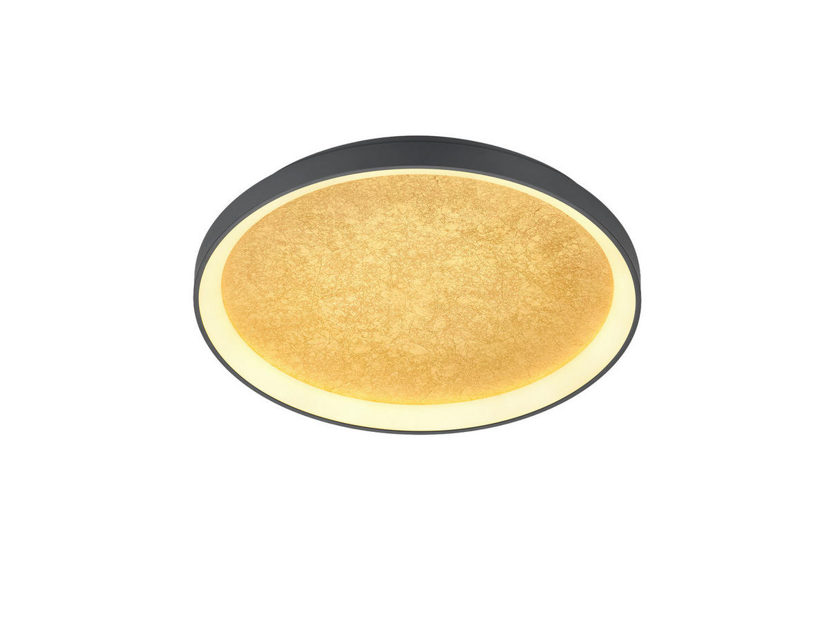 LED-DECKENLEUCHTE 57/6,5 cm   - Schwarz, Design, Kunststoff/Metall (57/6,5cm) - Helestra