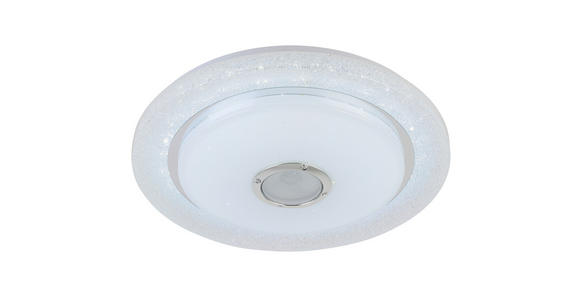 LED-DECKENLEUCHTE 38/8 cm - Chromfarben/Weiß, Trend, Kunststoff/Metall (38/8cm) - Novel