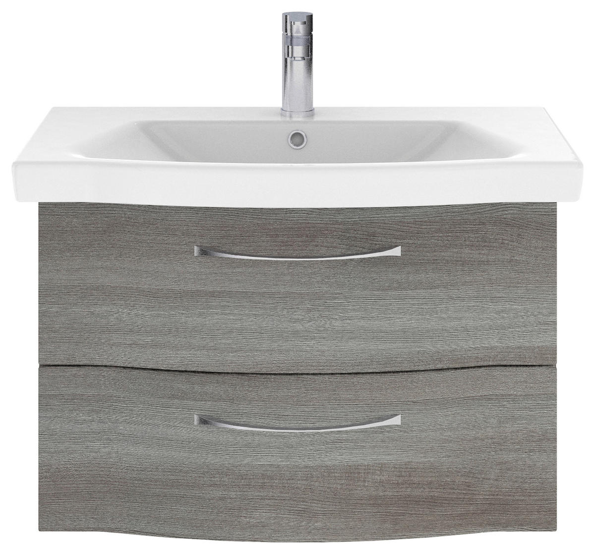 WASCHTISCHKOMBI 82 cm  - Chromfarben/Graphitfarben, KONVENTIONELL, Keramik/Holzwerkstoff (82cm) - Pelipal