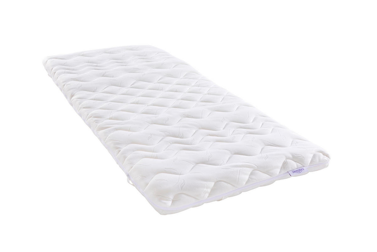 TOPPER 180/200 cm Höhe ca. 6 cm  - Weiß, Basics, Textil (180/200cm) - Sleeptex
