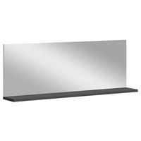 WANDSPIEGEL 129/47/20 cm    in rechteckig  - Graphitfarben, Design, Glas/Holzwerkstoff (129/47/20cm) - Xora