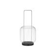 LATERNE - Schwarz, Trend, Glas/Metall (13,5/29cm) - Ambia Home