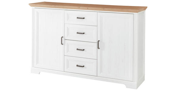 SIDEBOARD in 165/102/41 cm - Schwarz/Eiche Artisan, Design, Holzwerkstoff/Metall (165/102/41cm) - Landscape