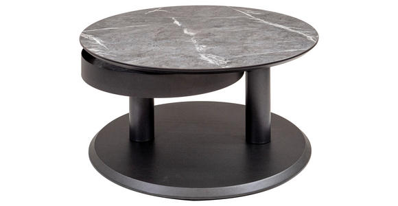 COUCHTISCH in Metall, Holzwerkstoff, Kunststoff 75/75/38-43 cm - Anthrazit, Design, Holzwerkstoff/Kunststoff (75/75/38-43cm) - Venda