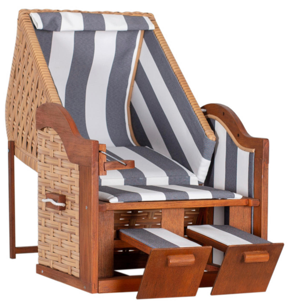 STRANDKORB Braun  - Braun, MODERN, Holz/Textil (40/59/32cm)