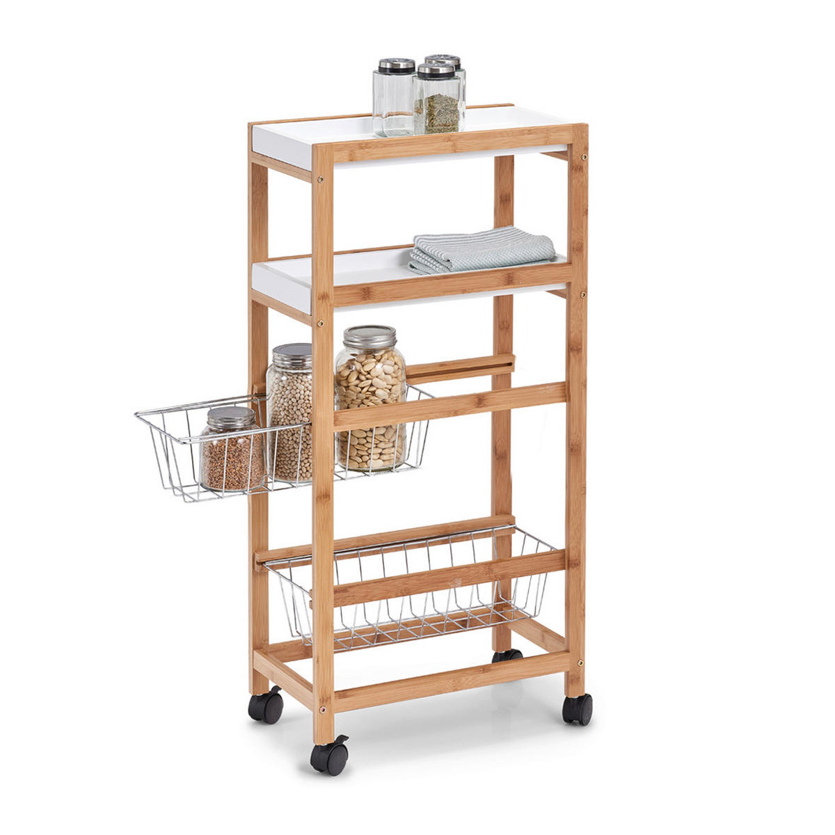 SERVIERWAGEN  - Basics, Holz/Holzwerkstoff (40/22/83cm) - Zeller Present