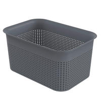 KOŠARA   26,2/18/13 cm      - antracit, Basics, plastika (26,2/18/13cm) - Rotho