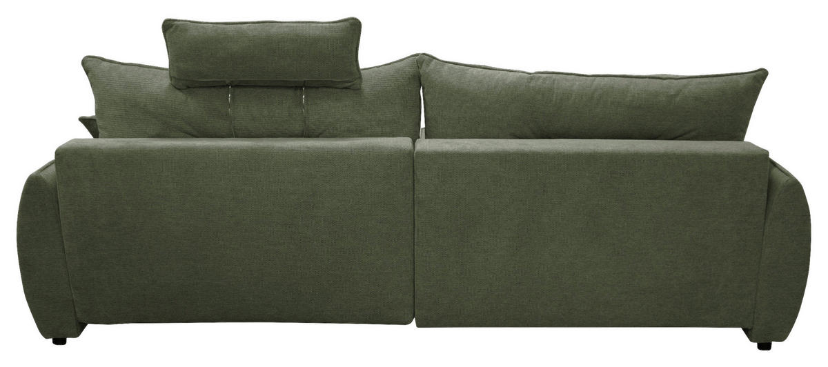 ECKSOFA in Struktur Grün  195/264 cm  - Beige/Schwarz, Design, Kunststoff/Textil (195/264cm) - MID.YOU