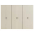 DREHTÜRENSCHRANK 301/235/61 cm,  in Champagner, 6-türig  - Edelstahlfarben/Champagner, Basics, Holzwerkstoff/Metall (301/235/61cm) - Novel