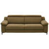 3-SITZER-SOFA in Chenille Grün  - Schwarz/Grün, Design, Textil/Metall (230/104/104cm) - Valdera