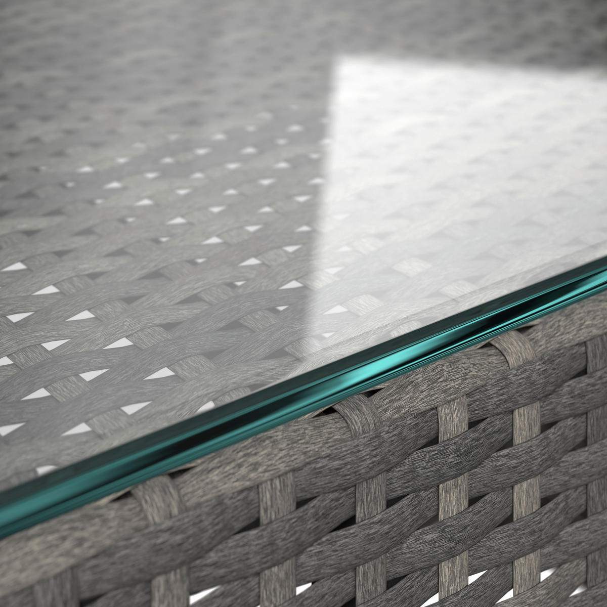 LOUNGEGARNITUR   192/65/82 cm Eisen  - Blaugrau/Grau, MODERN, Metall (192/65/82cm) - Ambia Garden