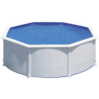 POOL-SET KIT350QGRE 350/120 cm  - Weiß, KONVENTIONELL, Metall (350/120cm) - Gre