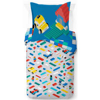 KINDERBETTWÄSCHE Lego Lets Build 135/200 cm  - Blau, Basics, Textil (135/200cm)