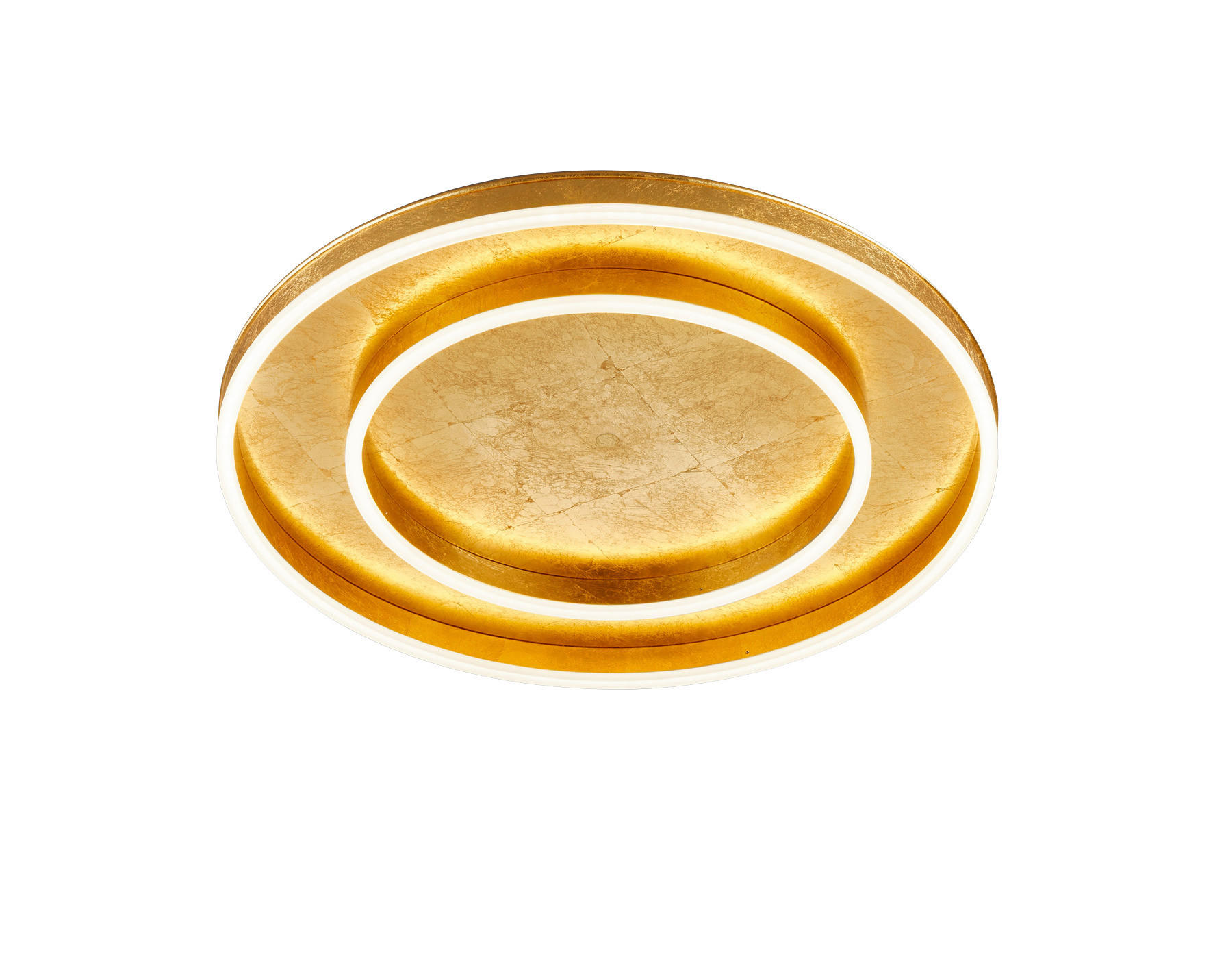 LED-DECKENLEUCHTE Sona 59,5/7,5 cm   - Goldfarben, Design, Metall (59,5/7,5cm) - Helestra