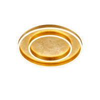 LED-DECKENLEUCHTE Sona 59,5/7,5 cm  - Goldfarben, Design, Metall (59,5/7,5cm) - Helestra