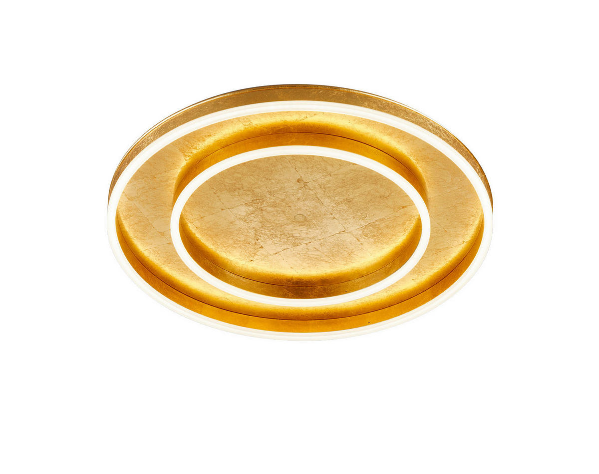 LED-DECKENLEUCHTE Sona 59,5/7,5 cm  - Goldfarben, Design, Metall (59,5/7,5cm) - Helestra