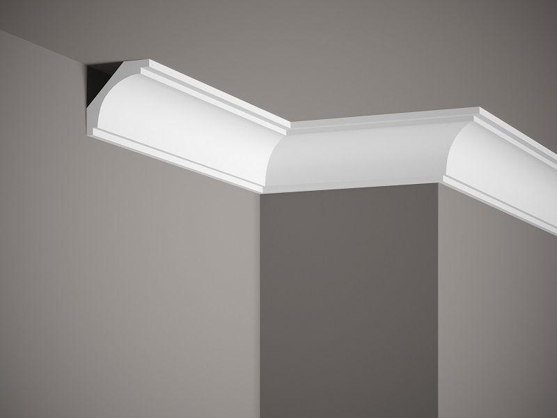 ZIDNA DEKORACIJA 240/6/6 cm - bijela, Basics, plastika (240/6/6cm)
