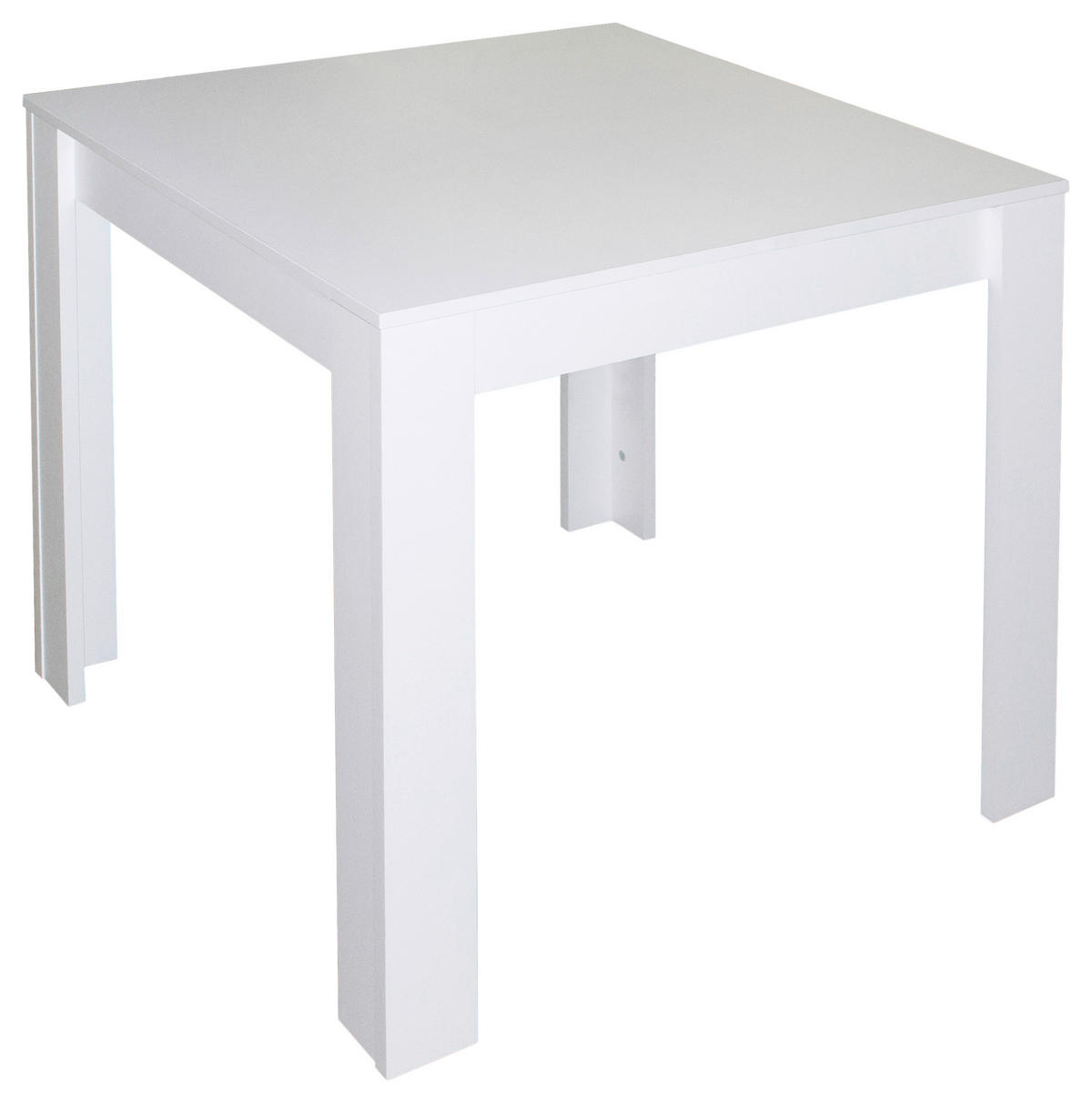 ESSTISCH in Holzwerkstoff 80/80/75 cm  - Weiß, MODERN, Holzwerkstoff (80/80/75cm) - Livetastic