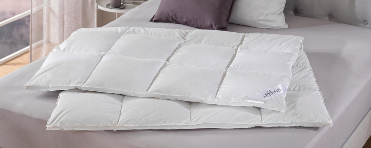 ZIMNÍ PŘIKRÝVKA, 140/200 cm, prachové peří - bílá, Basics, textil (140/200cm) - Sleeptex