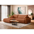 ECKSOFA  in Webstoff Orange  - Schwarz/Orange, KONVENTIONELL, Kunststoff/Textil (192/270cm) - Carryhome