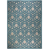 VENKOVNÍ KOBEREC, 120/170 cm, modrá - modrá, Basics, textil (120/170cm)