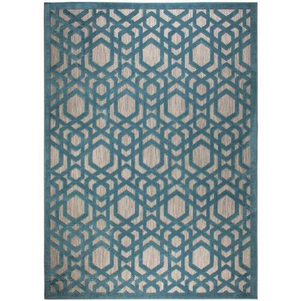 VENKOVNÍ KOBEREC, 120/170 cm, modrá - modrá, Basics, textil (120/170cm)