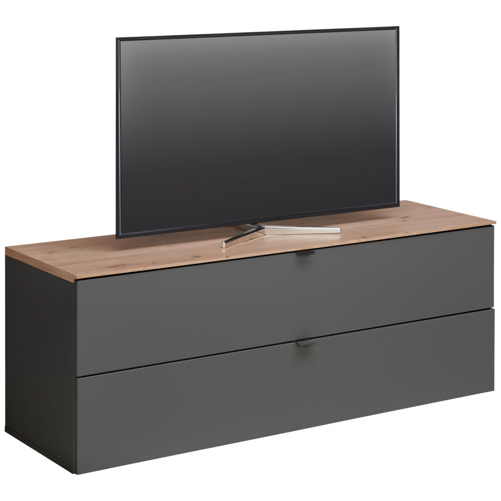 Hom`in TV DIEL, grafitová, dub artisan, 140/62/44 cm Hom`in TV DIEL, grafitová, dub artisan, 140/62/44 cm