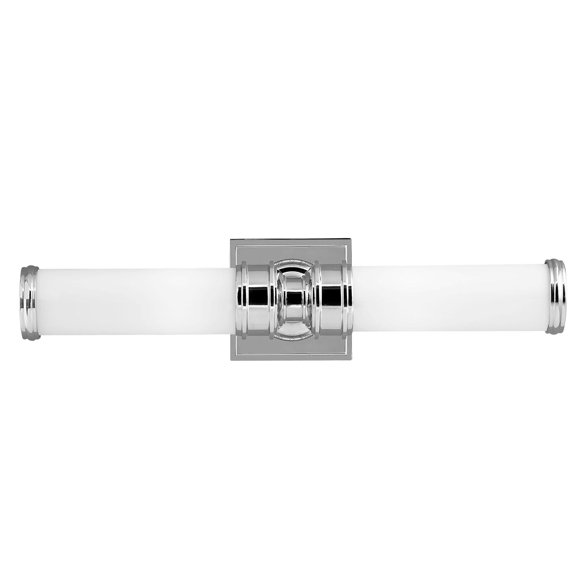 BADEZIMMER-WANDLEUCHTE - Chromfarben, Design, Glas/Metall (50,2/12,7/12.7cm) - Elstead Lighting