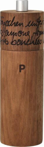 PFEFFERMÜHLE    - Braun, Basics, Holz (24,4/24,4/19,6cm) - Räder
