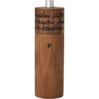 PFEFFERMÜHLE    - Braun, Basics, Holz (24,4/24,4/19,6cm) - Räder