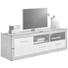 LOWBOARD 147/49/45 cm - Silberfarben/Alufarben, Design, Holzwerkstoff/Kunststoff (147/49/45cm) - Carryhome LOWBOARD 147/49/45 cm - Silberfarben/Alufarben, Design, Holzwerkstoff/Kunststoff (147/49/45cm) - Carryhome
