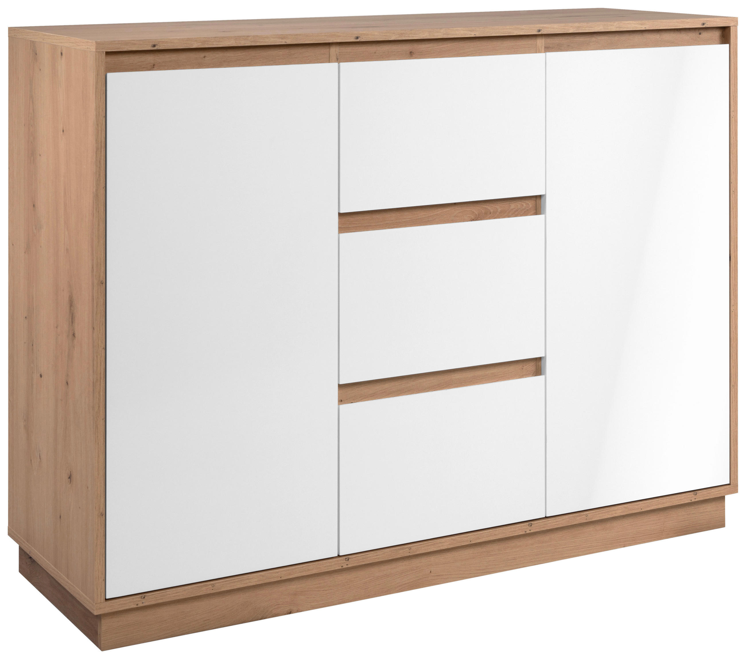 KOMODA   117/88/40 cm   hrast Artisan  - hrast Artisan, Trend, drvni materijal (117/88/40cm)