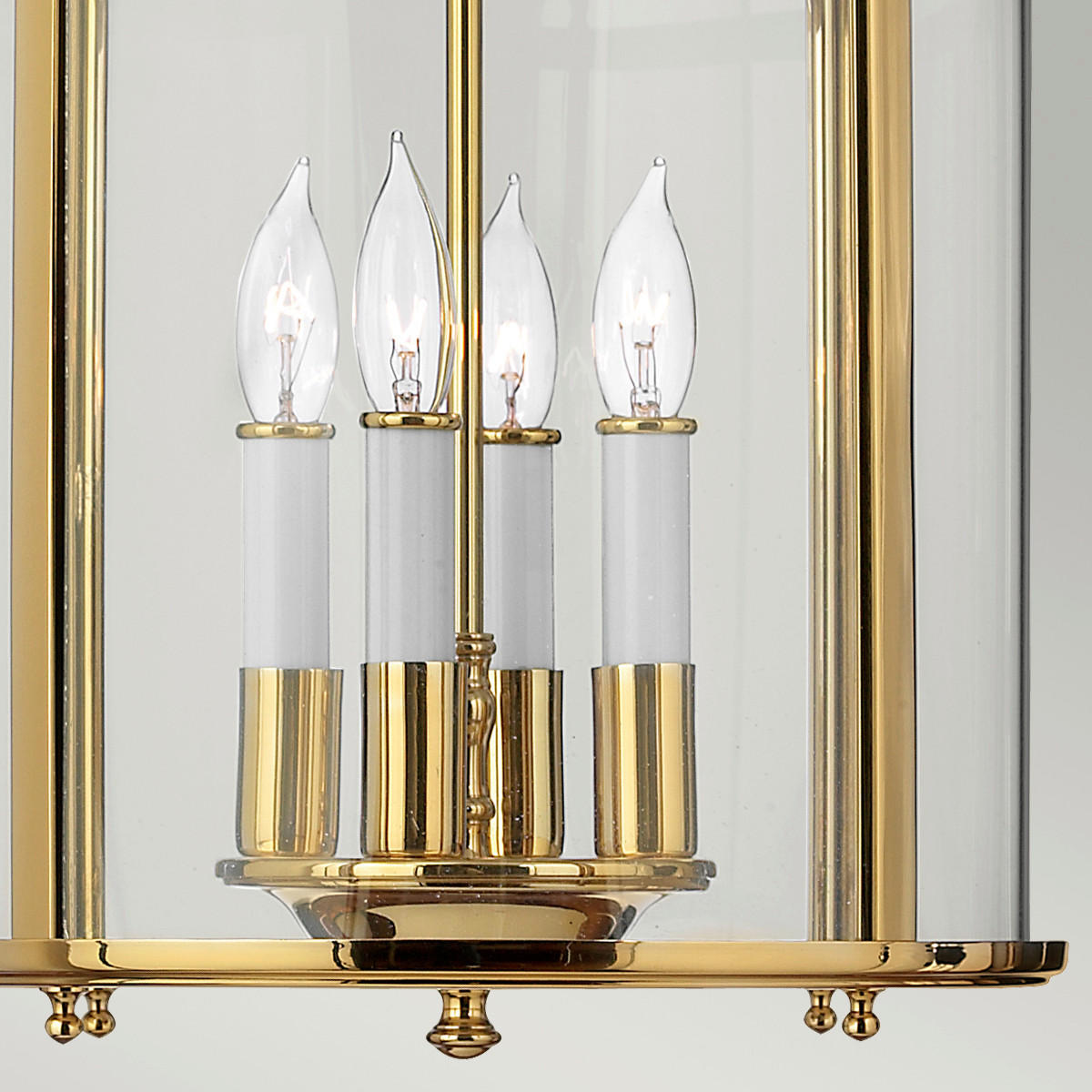 HÄNGELEUCHTE 29.7/61 cm    - Messingfarben, Natur, Glas/Metall (29.7/61cm) - Elstead Lighting