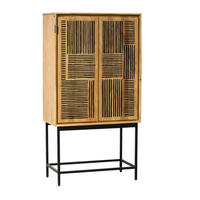 HIGHBOARD  in 80/150/40 cm  - Schwarz/Akaziefarben, KONVENTIONELL, Holz/Metall (80/150/40cm) - Livetastic