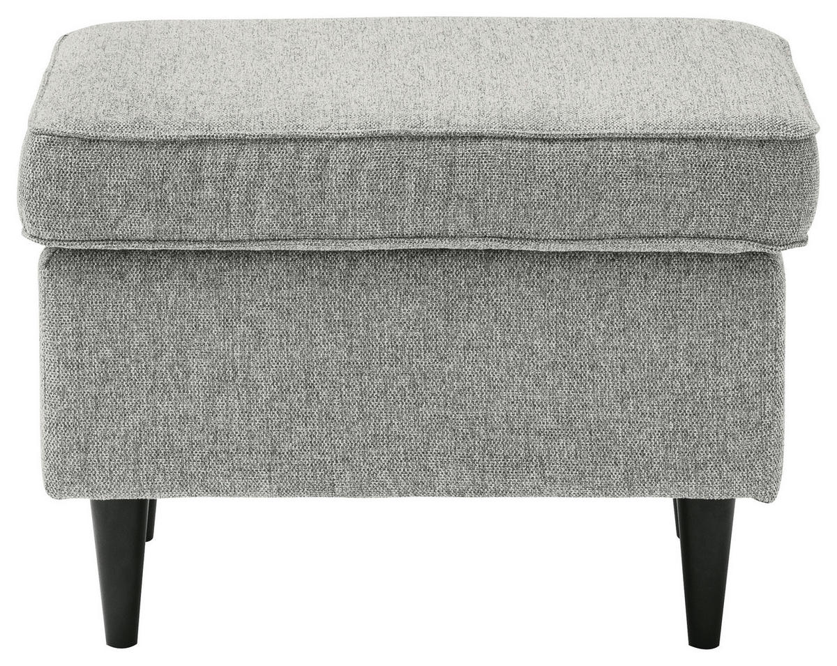 TABURET, textil, kompozitní dřevo, 63/43/42 cm - černá/barvy stříbra, Basics, kompozitní dřevo/textil (63/43/42cm) - MID.YOU