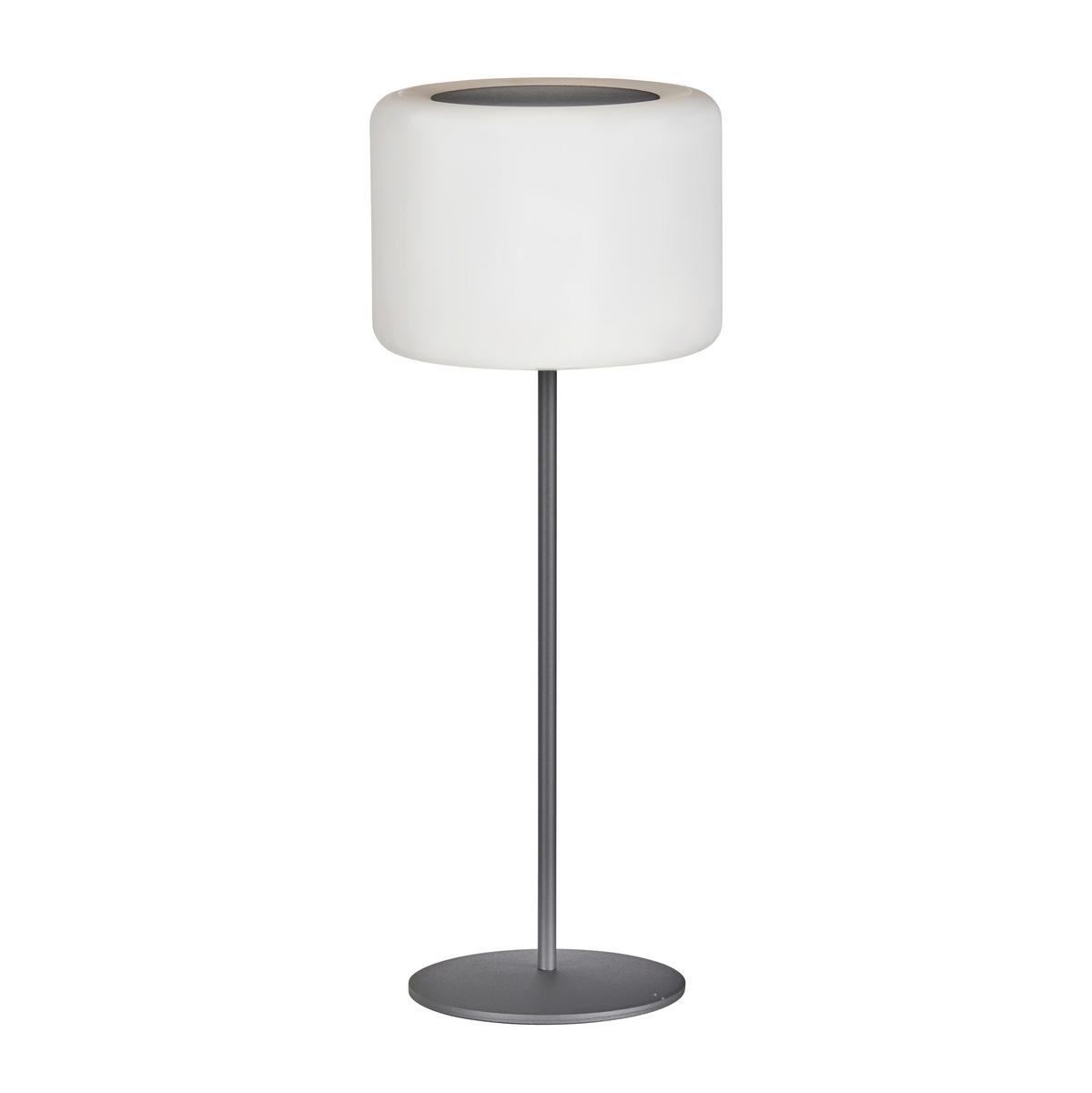 AKKU-TISCHLEUCHTE Pino 15/39,5 cm   - Schwarz/Weiß, KONVENTIONELL, Kunststoff/Metall (15/39,5cm)