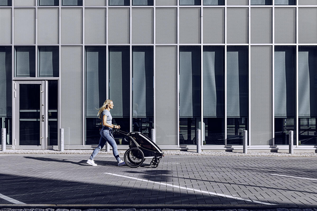 FAHRRADANHÄNGER   Charoit Lite 1  - Grün, LIFESTYLE, Metall (64,5/89-112/85,5cm) - Thule