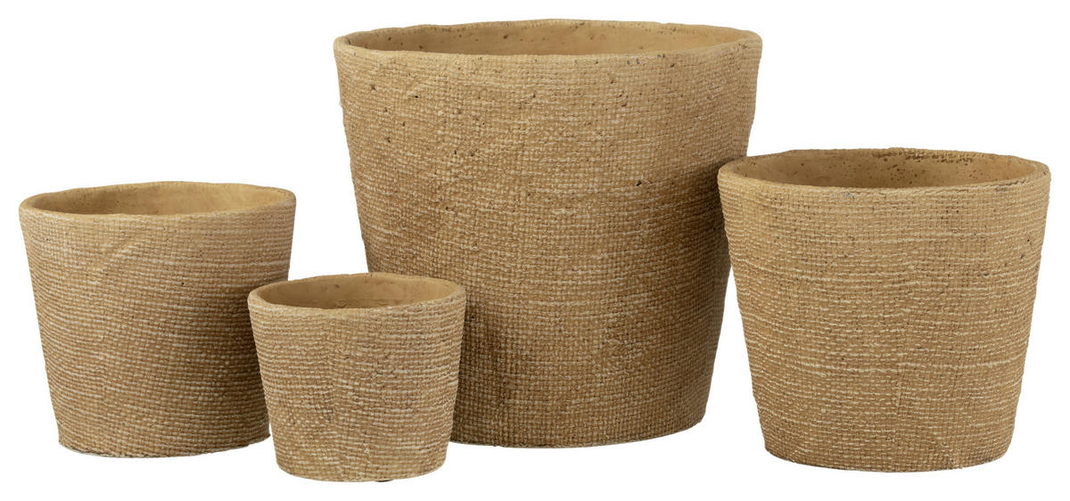 ÜBERTOPF   - Beige, Trend, Stein (26/24cm)
