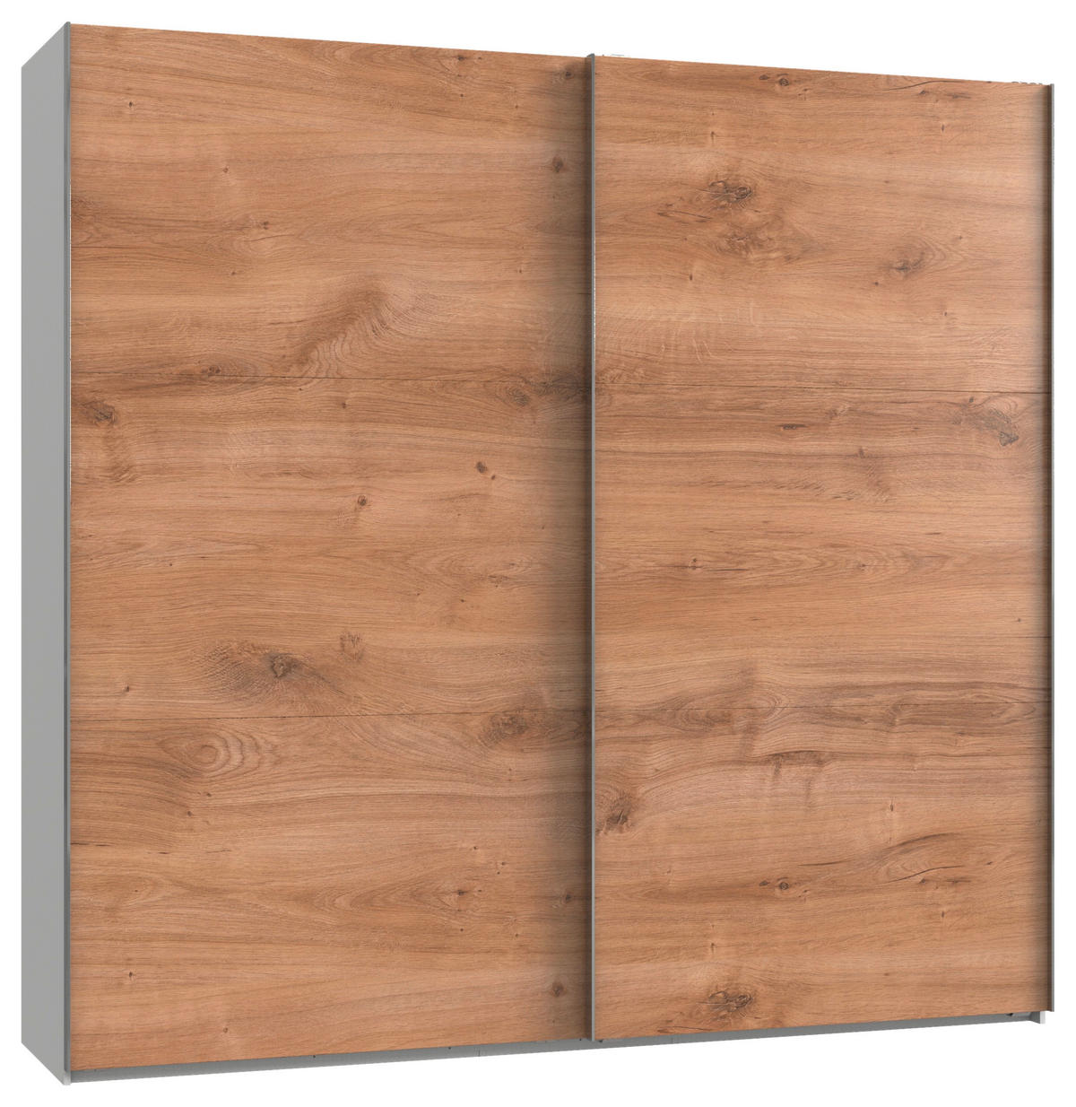 GARDEROB MED SKJUTDÖRRAR 250/236/65 cm 2-dörrar - vit/kromfärg, Modern, trämaterial (250/236/65cm) - MID.YOU